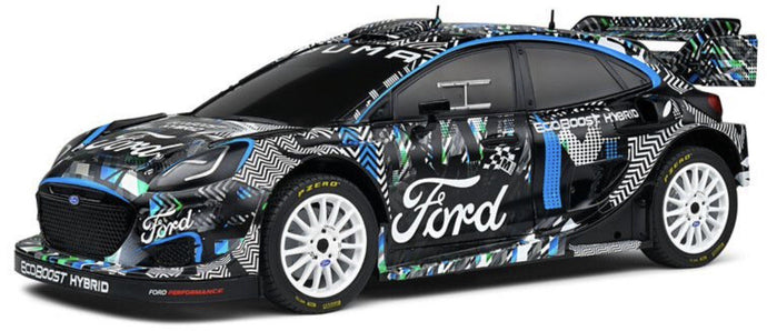 Ford PUMA WRC RALLY 1 HYBRID BLACK GOODWOOD FESTIVAL PF SPEED 2021 sort/hvid/blå 1:18
