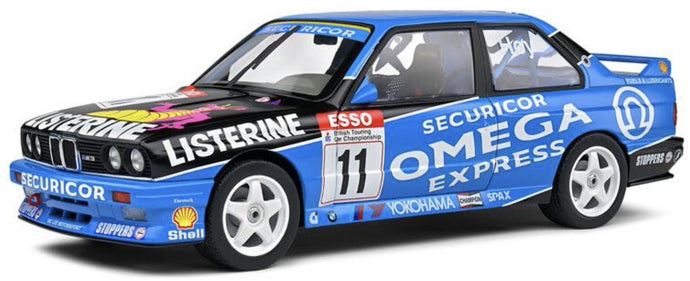 BMW 3-SERIES M3 (E30) TEAM VL MOTORSPORT N 11 CHAMPION SEASON BTCC 1991 W.HAY BLUE BLACK 1:18