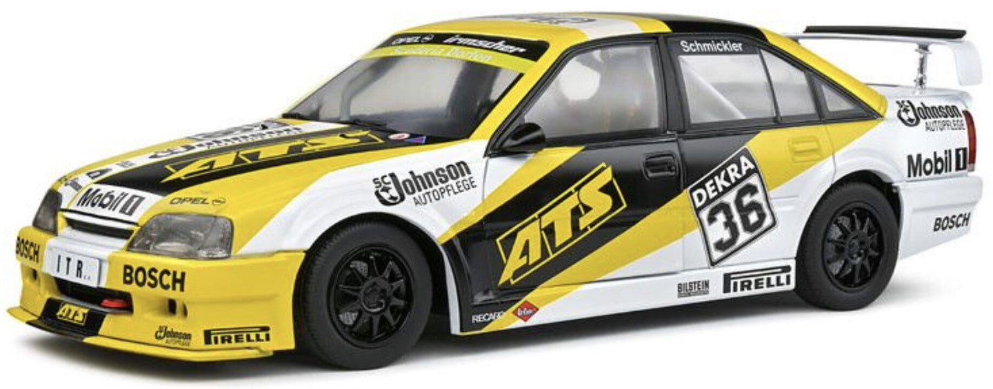 OPEL OMEGA EVO 500 TEAM IRMSCHER N 36 SEASON DTM 1991 F.ENGSTLER YELLOW BLACK 1:18