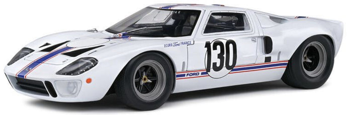 FORD USA GT40 MKI TEAM FRANCE N 130 TARGA FLORIO 1967 H.GREDER - J.M.GIORGI WHITE 1:18