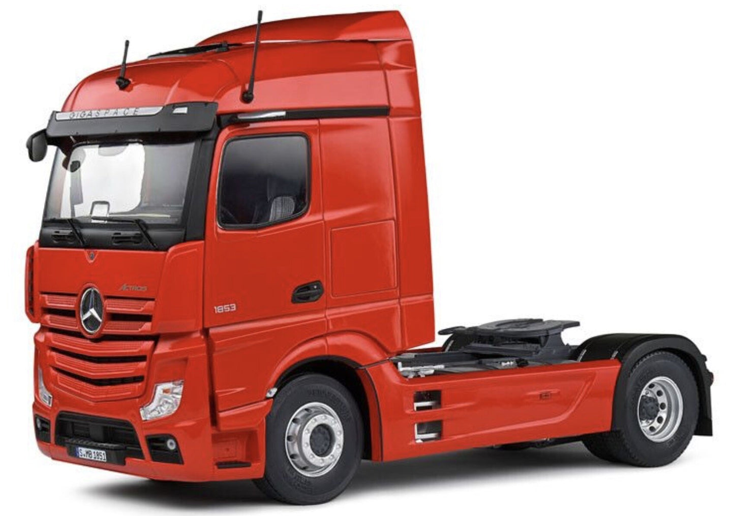 MERCEDES BENZ ACTROS 2 1853 TRACTOR TRUCK 2-ASSI 2019 RED MET 1:24