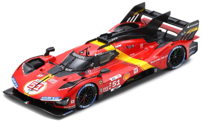 Ferrari 499P #51 PIER GUIDI/CALADO/GIOVINAZZI WINNER 24H LE MANS 2023 rød/gul/sort 1:43