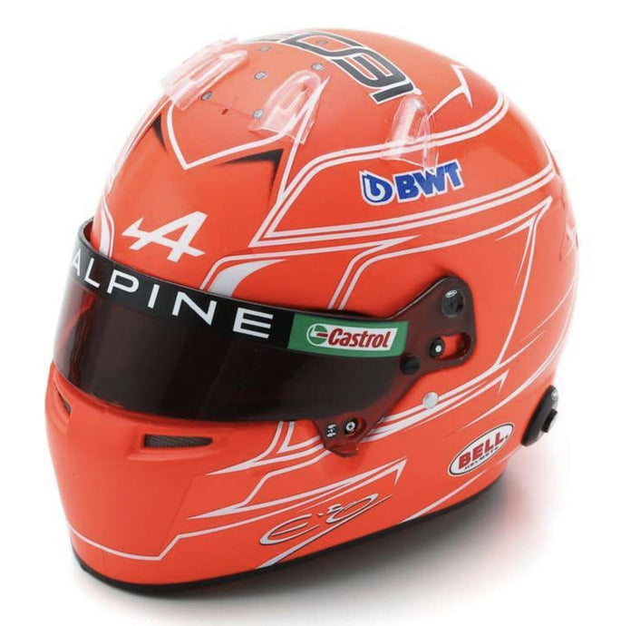 BWT ALPINE F1 TEAM - ESTEBAN OCON - MONACO GP HELMET 2023 rød/hvid 1:5