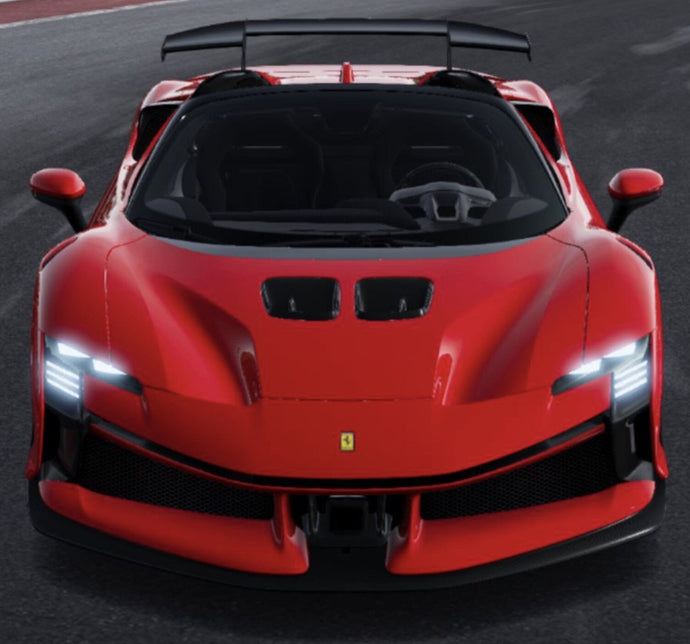 FERRARI SF90 XX STRADALE SPIDER 2024 ROSSO CORSA 322 - RED BLACK 1:43