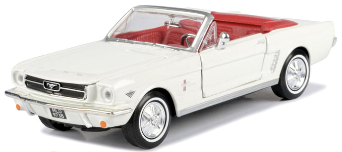 FORD USA MUSTANG CABRIOLET OPEN 1964 - JAMES BOND 007 - GOLDFINGER - MISSIONE GOLDFINGER WHITE 1:18