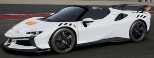 FERRARI SF90 XX STRADALE SPIDER 2024 BIANCO ARTICO - WHITE MET ORANGE BLACK 1:43