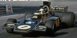 LOTUS F1 72E TEAM LOTUS JPS N 1 WINNER MONACO GP 1974 RONNIE PETERSON BLACK GOLD 1:18