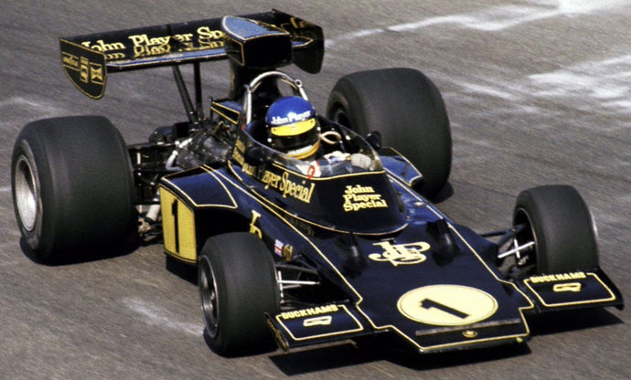 LOTUS F1 72E TEAM LOTUS JPS N 1 WINNER MONZA ITALY GP 1974 RONNIE PETERSON BLACK GOLD 1:18