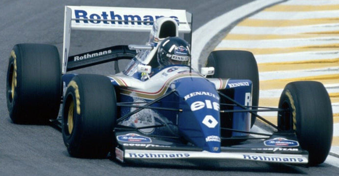WILLIAMS F1 FW16 TEAM ROTHMANS RENAULT N 0 2nd BRAZILIAN GP (with pilot figure) 1994 DAMON HILL BLUE WHITE 1:18