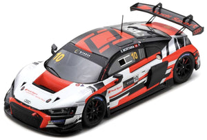 AUDI R8 LMS GT3 TEAM AUDI SPORT ASIA ABSOLUTE N 10 2nd GT CUP MACAU 2022 E.MORTARA WHITE RED 1:43