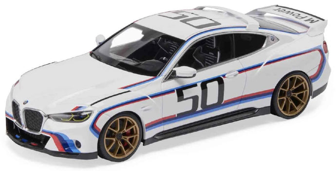 BMW 3.0 CSL 2022 - 50 JAHRE EDITION hvid/blå/rød 1:18