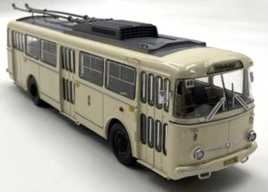 SKODA 9TR AUTOBUS FILOBUS TRASPORTO PUBBLICO 1961 CREAM GREY 1:43