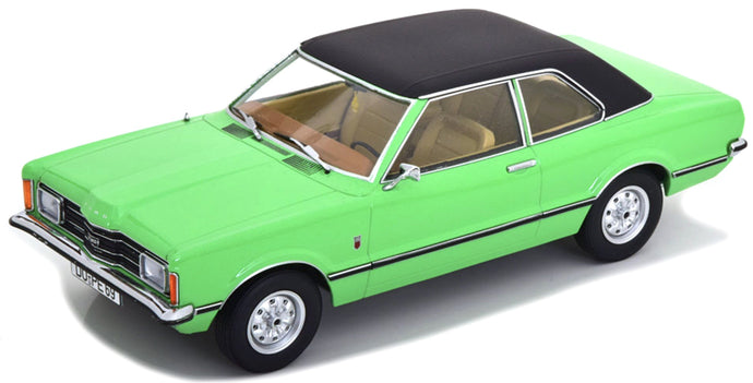 FORD ENGLAND TAUNUS GXL 1971 LIGHT GREEN MATT BLACK 1:18