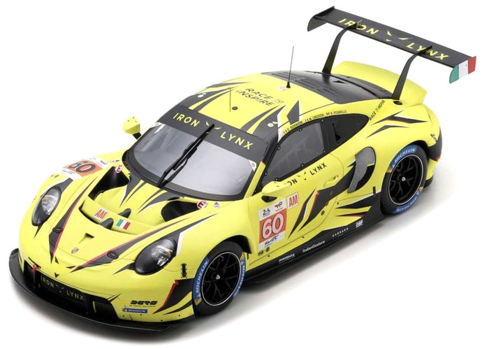 Porsche 911 RSR-19 #60 SCHIAVONI/CRESSONI/PICARIELLO 24H LE MANS 2023 gul/sort 1:18