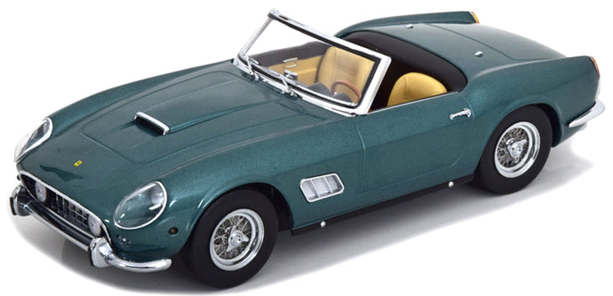 FERRARI 250GT CALIFORNIA SPIDER WITH HARD-TOP 1960 GREEN MET SILVER 1:18