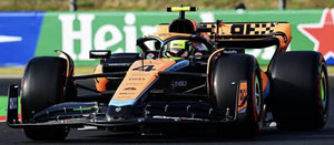 McLAREN F1 MCL60 TEAM McLAREN N 4 2nd HUNGARIAN GP 2023 LANDO NORRIS WHITE ORANGE BLACK 1:43