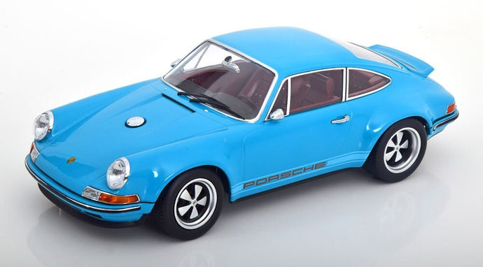 PORSCHE 911 BY SINGER COUPE 2014 TURQUOISE BLUE 1:18