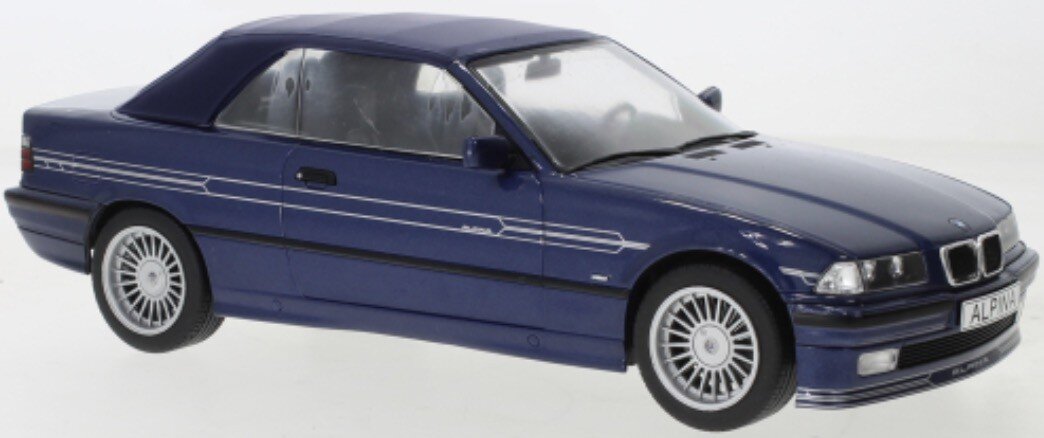 BMW ALPINA B3 3.2 CABRIOLET (BASIS: E36) 1996 blå metallic 1:18