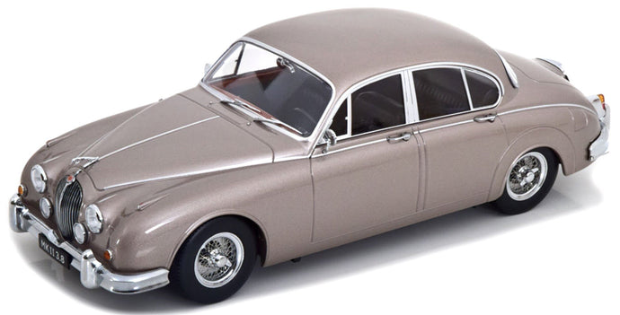JAGUAR MKII 3.8 LHD 1959 PEARL SILVER 1:18