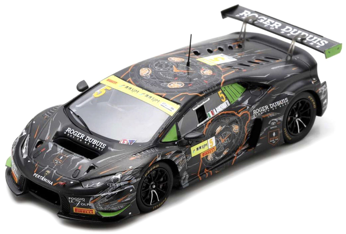 LAMBORGHINI HURACAN GT3 TEAM FFF RACING N 5 FIA GT WORLD CUP MACAU 2017 M.BORTOLOTTI BLACK 1:43