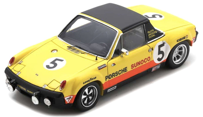 Porsche 914/6 #5 DUVAL/NICHOLAS/BAILEY 7th 24H DAYTONA 1971 gul/orange/sort 1:43