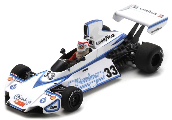Brabham BT44B #33 PATRICK NEVE RACE OF CHAMPION 1976 hvid/blå 1:43