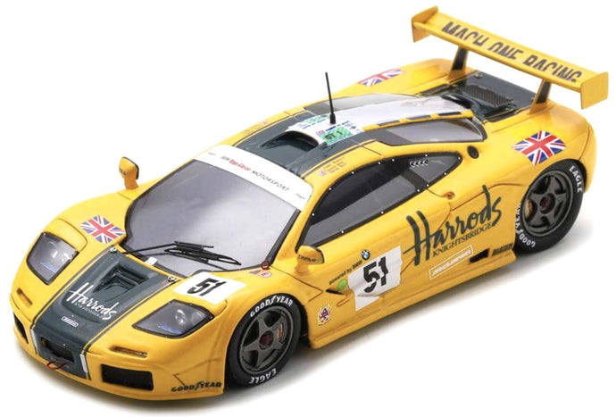 Mclaren F1 GTR #51 WALLACE/BELL/BELL 3rd 24H LE MANS 1995 gul/mørk grøn 1:43