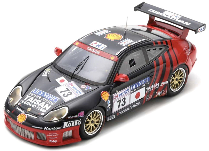 Porsche 996 GT3 R #73 FUKUYAMA/YOGO/LAMBERT 24H LE MANS 2000 sort/rød 1:43