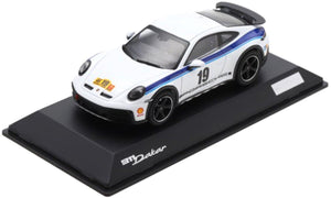 Porsche 911 DAKAR (992) #19 - RALLYE 1974 DESIGN - Limited Edition hvid/blå 1:43