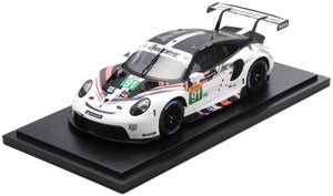 Porsche 911 RSR - GOODBYE #91 - Limited Edition hvid/sort 1:18