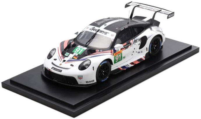 Porsche 911 RSR - GOODBYE #91 - Limited Edition hvid/sort 1:18