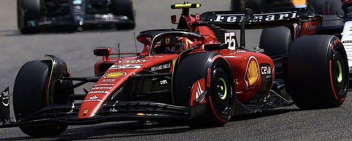 FERRARI F1 SF-23 TEAM SCUDERIA FERRARI N 55 BELGIUM GP 2023 CARLOS SAINZ RED BLACK 1:43