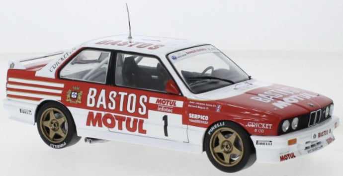 BMW E30 M3 #1 BEGUIN/LENNE WRC RALLYE TOUR DE CORSE 1988 rød/hvid 1:24