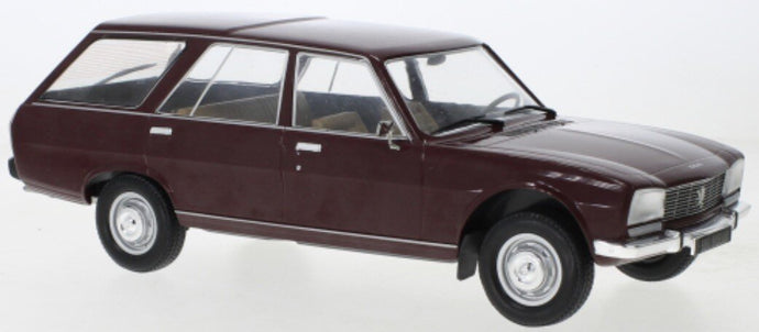 Peugeot 504 BREAK 1976 mørk rød 1:18