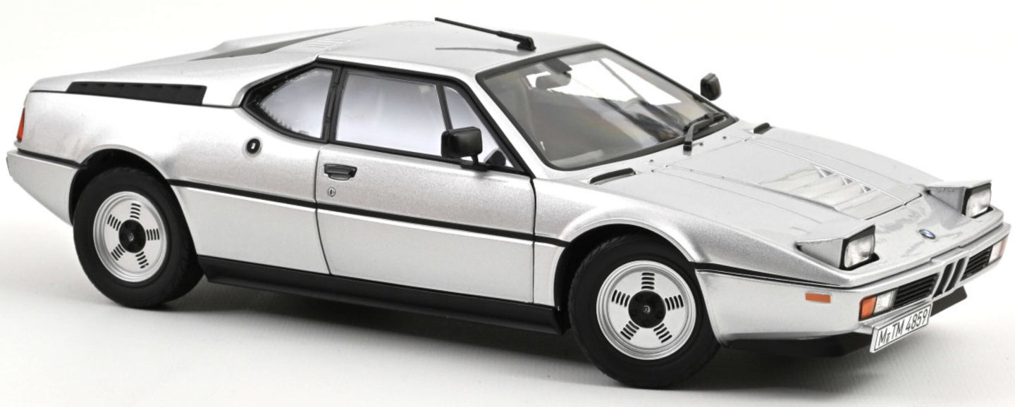 BMW M1 1980 SILVER METALLIC 1:18