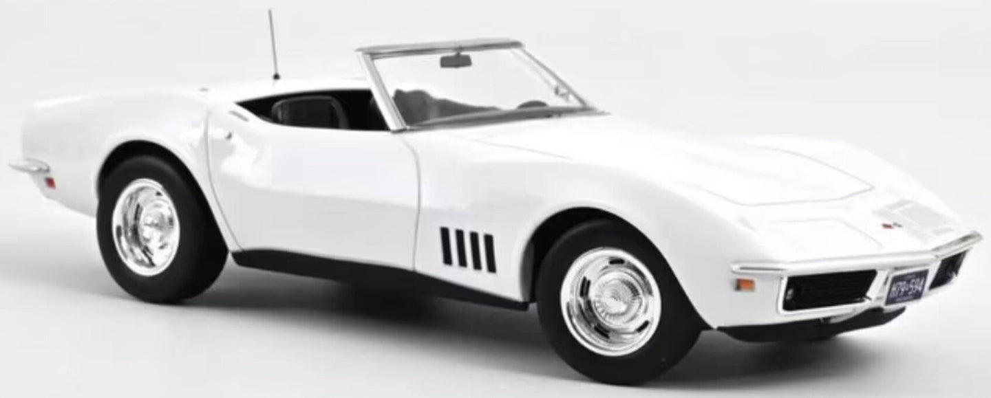 CHEVROLET CORVETTE CONVERTIBLE 1969 CAN AM WHITE 1:18