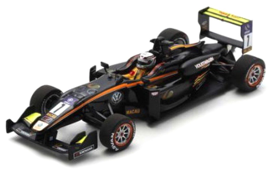 Dallara F3 #7 ANTONIO GIOVINAZZI FIA F3 INTERNATIONAL CUP - MACAU GRAND PRIX 2015 sort/orange 1:43