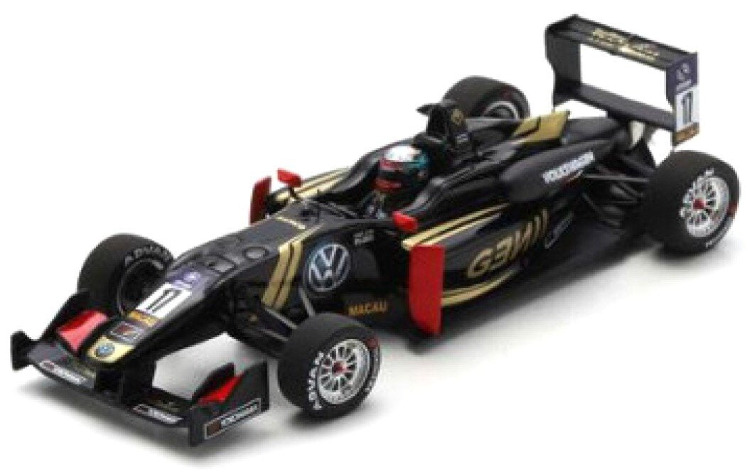 Dallara F3 #17 ALEXANDER ALBON FIA F3 INTERNATIONAL CUP - MACAU GRAND PRIX 2015 sort/guld/rød 1:43