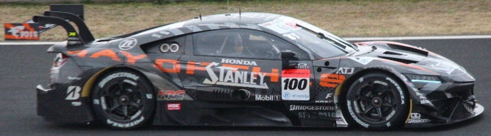 Honda NSX-GT STANLEY #100 TEST FUJI MARCH 2022 mørk grå/rød 1:43
