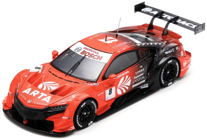 Honda NSX-GT #8 NIJIRI/FUKUZUMI GT500 SUPER 2021 rød/sort 1:43