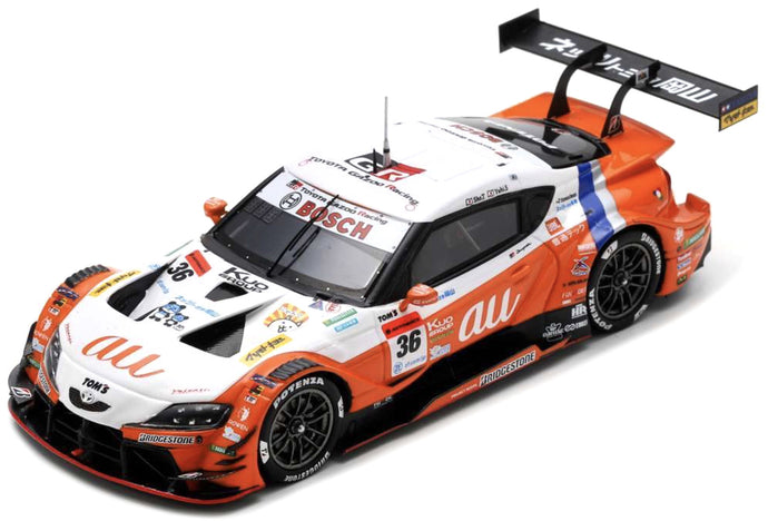 Toyota GR SUPRA #36 SEKIGUCHI/TSUBOI SERIES CHAMPION GT500 CLASS SUPER GT 2021 with CHAMPION BOARD hvid/orange 1:43