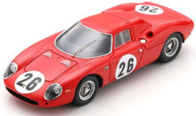 Indlæs billede til gallerivisning FERRARI 250LM COUPE N 26 1000km PARIS 1966 DAVID PIPER - MIKE PARKES RED 1:43