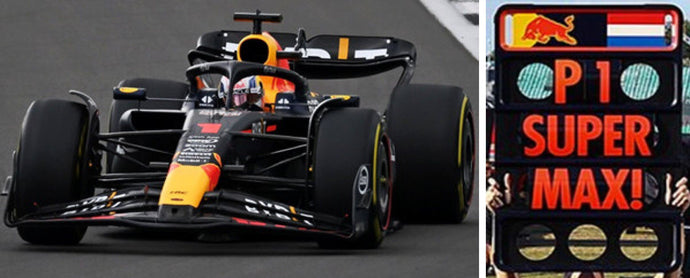 RED BULL F1 RB19 TEAM ORACLE RED BULL RACING N 1 WORLD CHAMPION WINNER BRITISH GP 2023 MAX VERSTAPPEN MATT BLUE 1:18