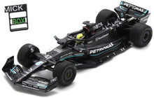 Indlæs billede til gallerivisning MERCEDES GP F1 W14 TEAM MERCEDES-AMG PETRONAS FORMULA ONE N 47 TIRES TEST SPAIN GP 2023 MICK SCHUMACHER MATT BLACK 1:18