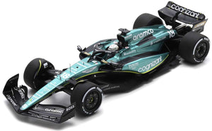 ASTON MARTIN ARAMCO COGNIZANT F1 TEAM AMR23 #18 LANCE STROLL 9th CANADA GP 2023 mørk grøn/sort/gul 1:18
