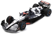 Indlæs billede til gallerivisning SCUDERIA ALPHATAURI AT04 #3 DANIEL RICCIARDO 10th BELGIAN GP 2023 WITH WET TYRES hvid/mørk blå 1:18