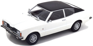 FORD ENGLAND TAUNUS GT COUPE 1971 WHITE BLACK 1:18