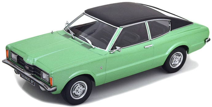 FORD ENGLAND TAUNUS GT COUPE 1971 GREEN BLACK 1:18