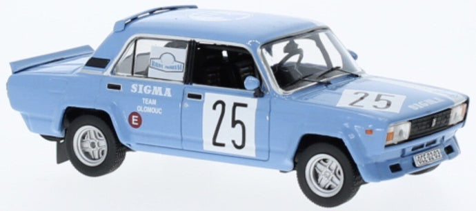 Lada 2105 VFTS #25 CHLUSTINA/HRBEK RALLY PRIBRAM 1986 lys blå 1:43