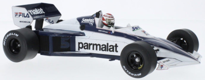 BRABHAM F1 BT52 N 5 WORLD CHAMPION WINNER BRAZILIAN GP 1983 NELSON PIQUET WHITE BLUE 1:18